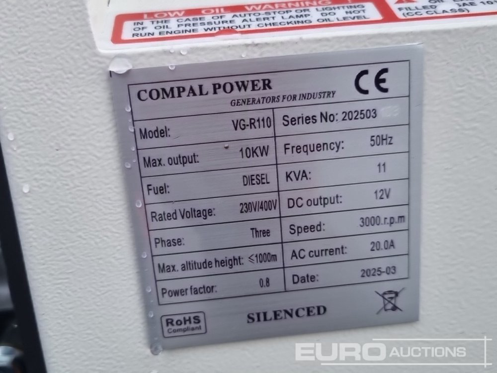 Электрогенератор Unused 2025 Compal Power VG-R110: фото 26