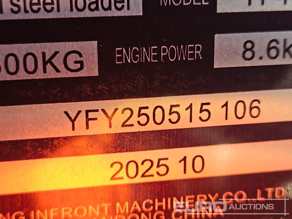 Unused 2025 Infront YF480 - Мини-погрузчик с бортовым поворотом: фото 2 Unused 2025 Infront YF480 - Мини-погрузчик с бортовым поворотом: фото 2