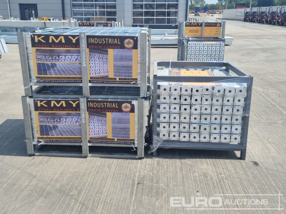 Строительное оборудование Unused 2025 KMY INDUSTRIAL Steel Grating (2 of), Stillage of Metal Fencing Posts: фото 6