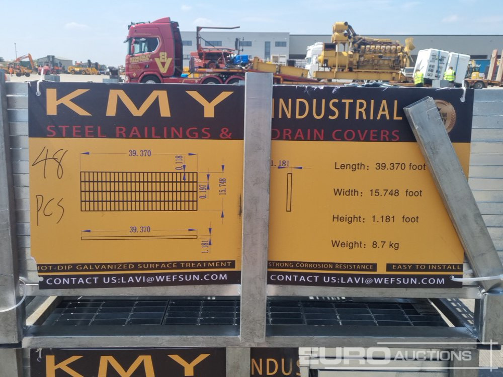 Строительное оборудование Unused 2025 KMY INDUSTRIAL Steel Grating (2 of), Stillage of Metal Fencing Posts: фото 11