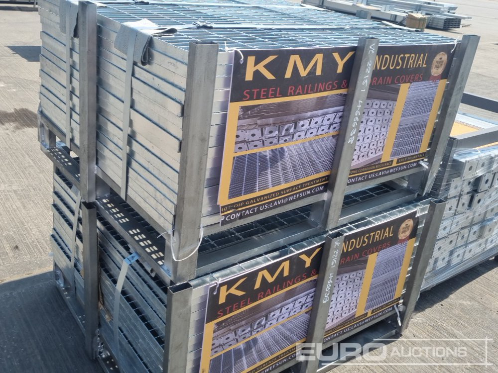 Строительное оборудование Unused 2025 KMY INDUSTRIAL Steel Grating (2 of), Stillage of Metal Fencing Posts: фото 21