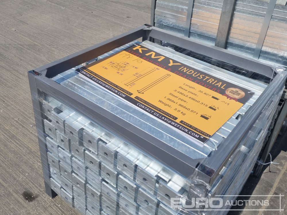Строительное оборудование Unused 2025 KMY INDUSTRIAL Steel Grating (2 of), Stillage of Metal Fencing Posts: фото 16