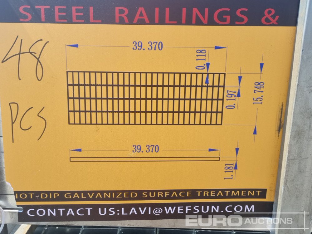 Строительное оборудование Unused 2025 KMY INDUSTRIAL Steel Grating (2 of), Stillage of Metal Fencing Posts: фото 12