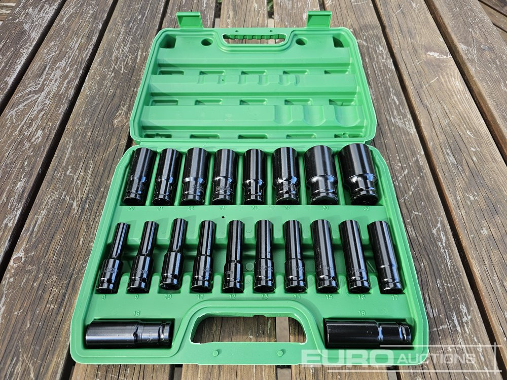 Unused 20Pcs 1/2" Deep Impact Socket Set (8mm-32mm) - Оборудование для гаражей/ Мастерских: фото 1 Unused 20Pcs 1/2" Deep Impact Socket Set (8mm-32mm) - Оборудование для гаражей/ Мастерских: фото 1