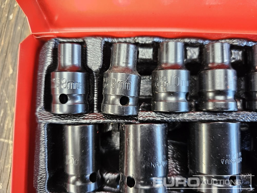 Unused 35Pcs 1/2" Deep Impact Socket Set (8mm-32mm) - Оборудование для гаражей/ Мастерских: фото 5 Unused 35Pcs 1/2" Deep Impact Socket Set (8mm-32mm) - Оборудование для гаражей/ Мастерских: фото 5