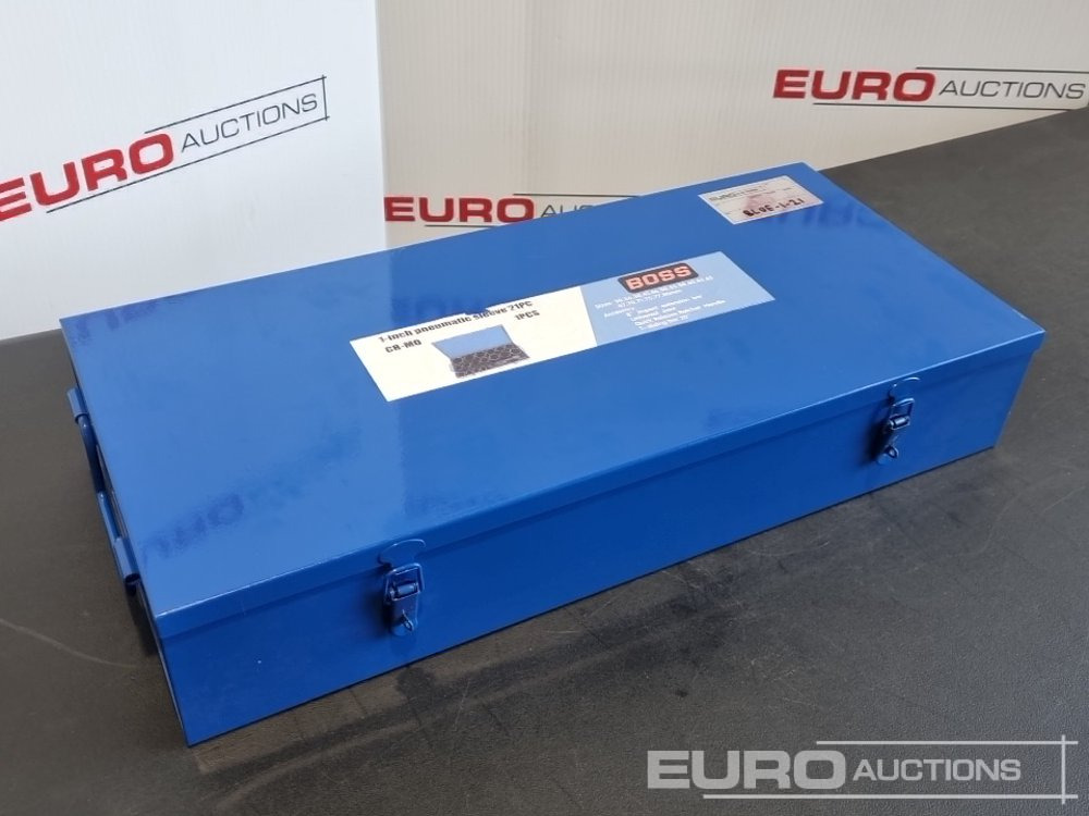 Unused Boss 1" 21pc Pneumatic Socket Set, 8" Impact Extension Bar, Universal Joint, Quick Release Ratchet Handle, 20" T-sliding Bar - Оборудование для гаражей/ Мастерских: фото 1 Unused Boss 1" 21pc Pneumatic Socket Set, 8" Impact Extension Bar, Universal Joint, Quick Release Ratchet Handle, 20" T-sliding Bar - Оборудование для гаражей/ Мастерских: фото 1