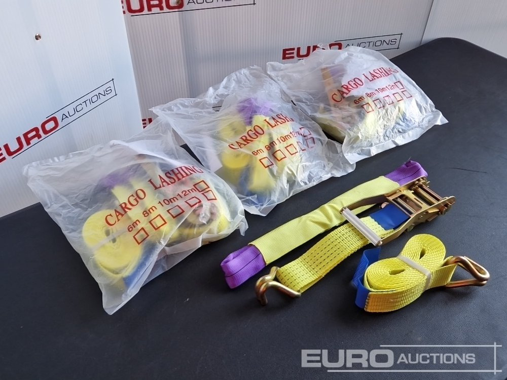 Unused Boss 4M x 50mm 5 Ton Ratchet Straps with Sling (4 of) - Оборудование для гаражей/ Мастерских: фото 1 Unused Boss 4M x 50mm 5 Ton Ratchet Straps with Sling (4 of) - Оборудование для гаражей/ Мастерских: фото 1