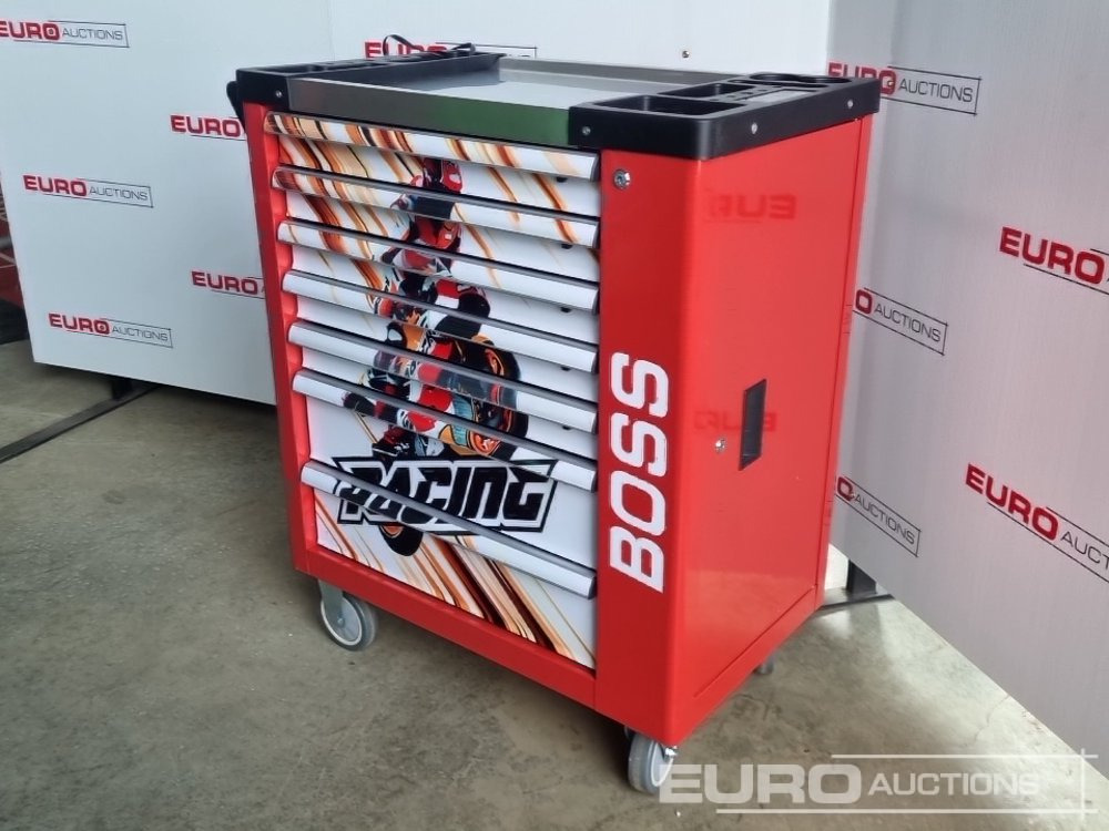Unused Boss Wheeled Tool Cart with 258pc Tools (Red) - Оборудование для гаражей/ Мастерских: фото 1 Unused Boss Wheeled Tool Cart with 258pc Tools (Red) - Оборудование для гаражей/ Мастерских: фото 1