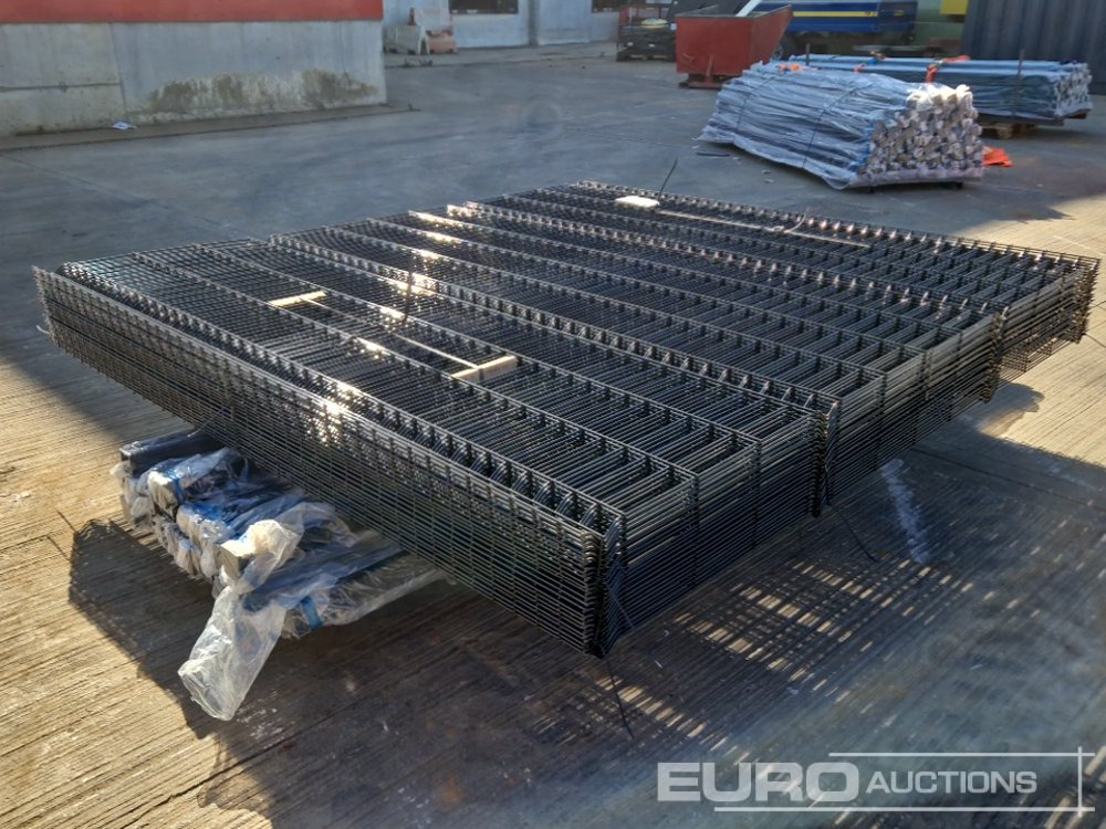 Unused Galvanised & Powder Coated Heavy Duty (5mm) Wire Mesh Fencing, 25 x H2.4m x W2.2m Panels, 26 x 60mm x 60mm x3m Posts, with Fittings (Black) - Оборудование для гаражей/ Мастерских: фото 5 Unused Galvanised & Powder Coated Heavy Duty (5mm) Wire Mesh Fencing, 25 x H2.4m x W2.2m Panels, 26 x 60mm x 60mm x3m Posts, with Fittings (Black) - Оборудование для гаражей/ Мастерских: фото 5