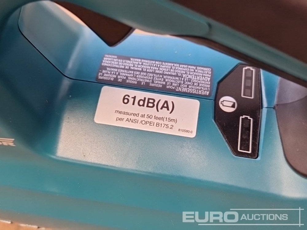 Строительное оборудование Unused Makita XBU02 36v (2x18v) XLT Cordless Blower (Body Only): фото 14