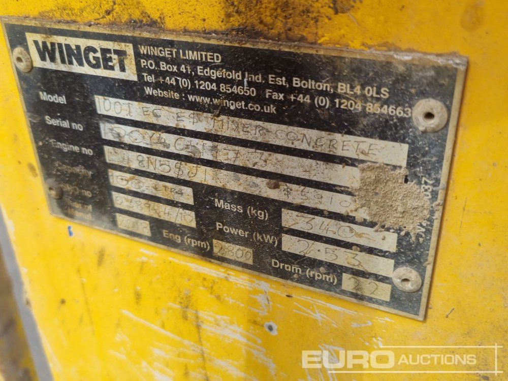 Бетономешалка Winget Diesel Cement Mixer, Electric Start Yanmar Engime: фото 9
