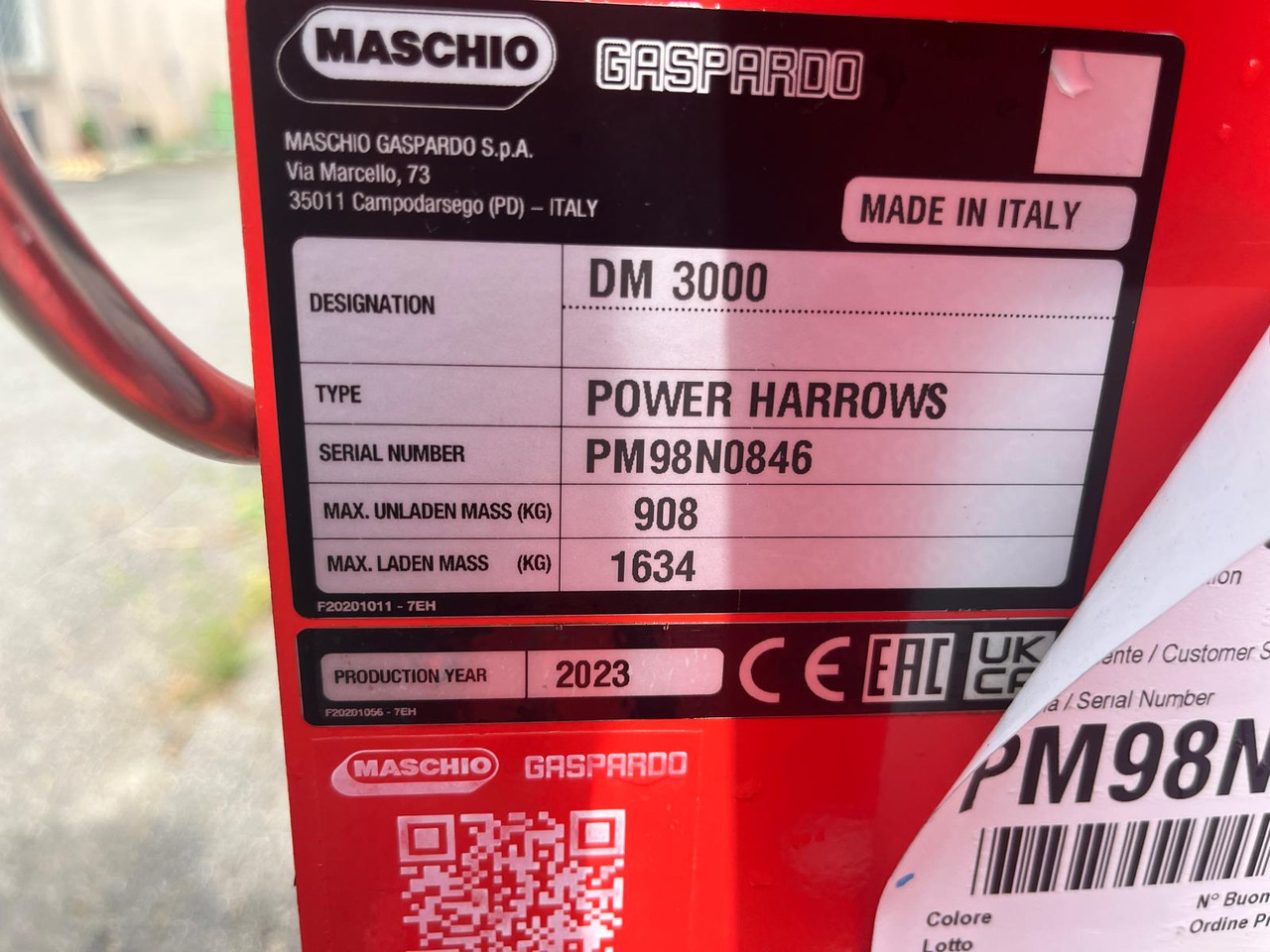 Erpice rotante nuovo Maschio DM 300 - Активная борона: фото 4 Erpice rotante nuovo Maschio DM 300 - Активная борона: фото 4
