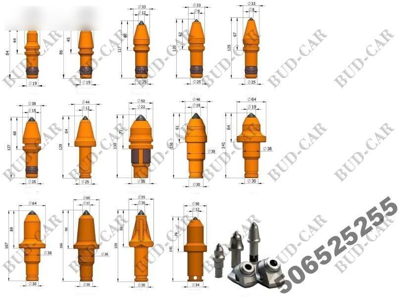 Новый Запчасти для Дорожных фрез New węglikiem spiekanym Rock Combo  for asphalt milling machine: фото 15
