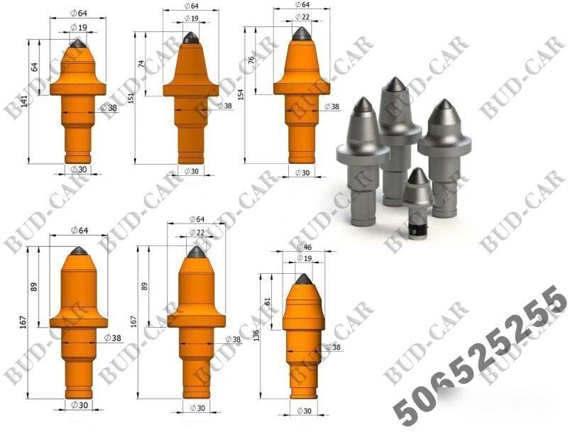 Новый Запчасти для Дорожных фрез New węglikiem spiekanym Rock Combo  for asphalt milling machine: фото 13