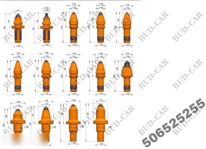 Новый Запчасти для Дорожных фрез New węglikiem spiekanym Rock Combo  for asphalt milling machine: фото 11