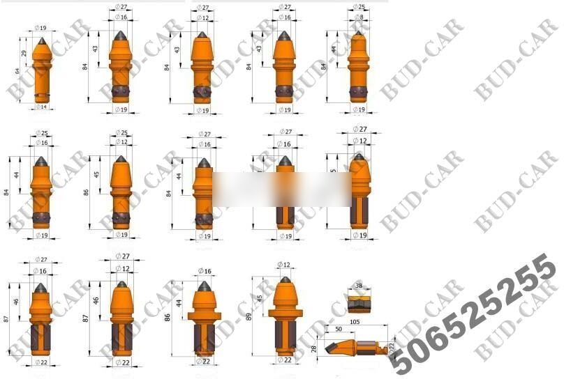 Новый Запчасти для Дорожных фрез New węglikiem spiekanym Rock Combo  for asphalt milling machine: фото 9