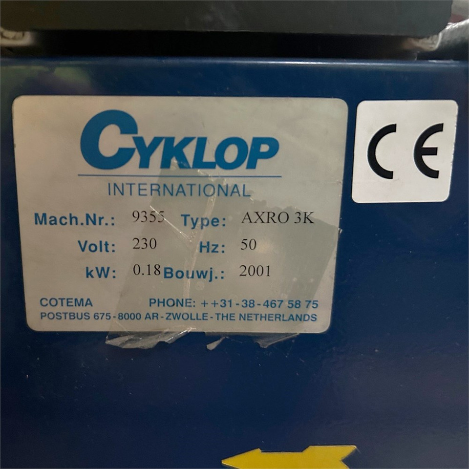 ABC Cyklop Axro 3k - Станок: фото 4 ABC Cyklop Axro 3k - Станок: фото 4