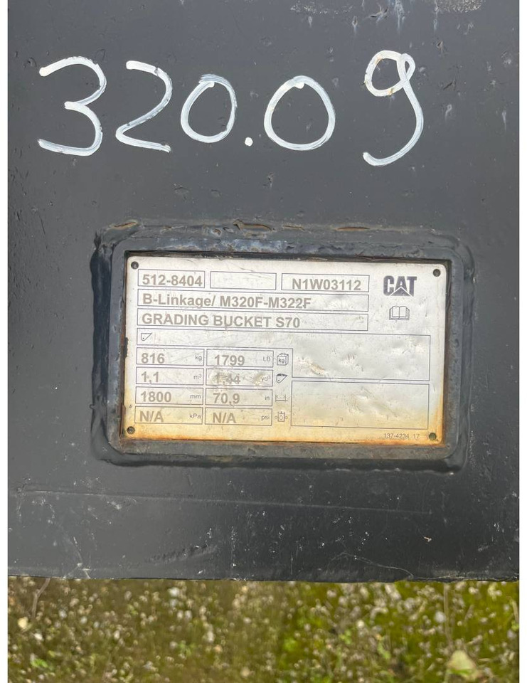 CAT BUCKET/1800MM/S70/GODET - Ковш для экскаватора: фото 3 CAT BUCKET/1800MM/S70/GODET - Ковш для экскаватора: фото 3