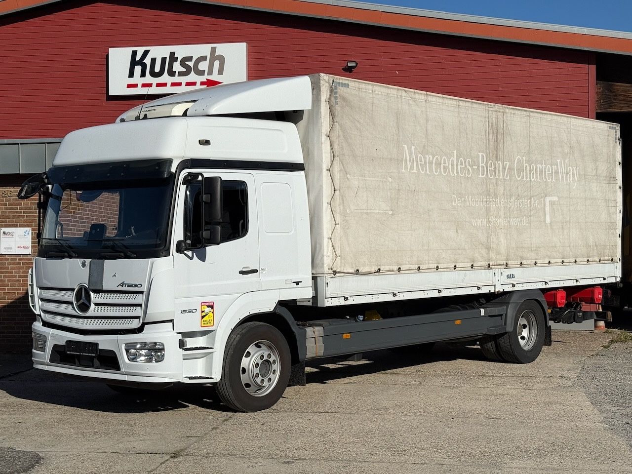 Mercedes-Benz MB 1530L Atego Plane/Lbw., Hochdach, - Тентованный грузовик: фото 1 Mercedes-Benz MB 1530L Atego Plane/Lbw., Hochdach, - Тентованный грузовик: фото 1