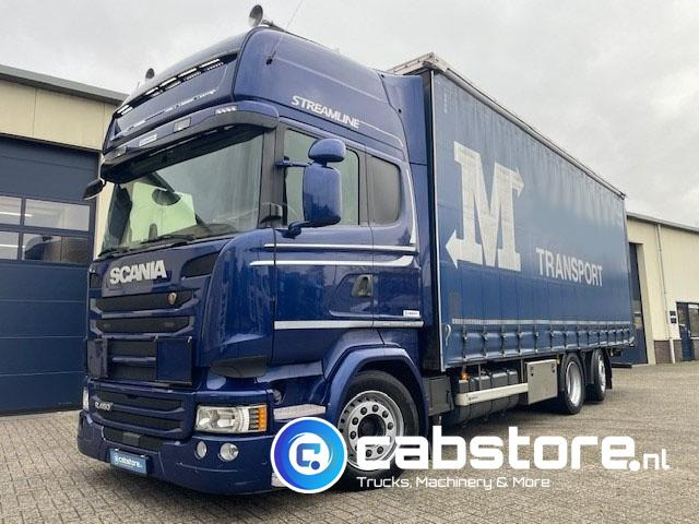 Scania R450 LB6X2MLB Euro 6 - Bouwjaar 2016 - Topline - Doorlaad-volume combi+ Wecon Middenas aanhangwagen - Good condition - Тентованный грузовик: фото 4 Scania R450 LB6X2MLB Euro 6 - Bouwjaar 2016 - Topline - Doorlaad-volume combi+ Wecon Middenas aanhangwagen - Good condition - Тентованный грузовик: фото 4