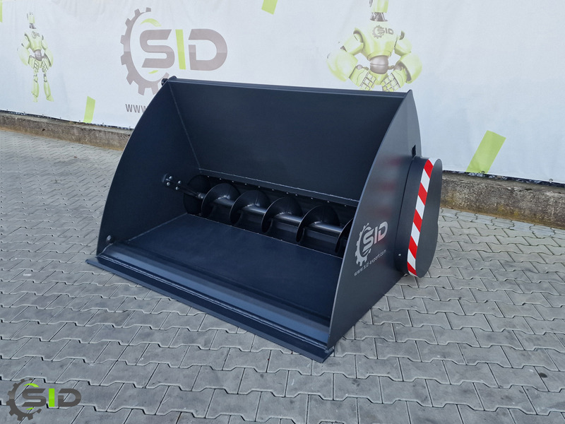 Новый Ковш для погрузчика для Сельскохозяйственной техники SID EINFUTTERSCHAUFEL MIT SCHNECKE / Godet distributeur de concentrés / Feeder bucket 1,2 M: фото 7