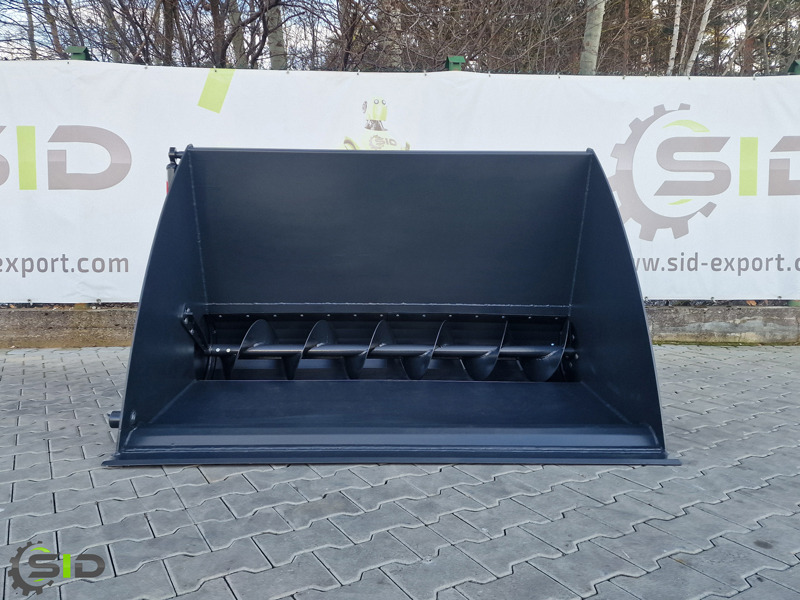 Новый Ковш для погрузчика для Сельскохозяйственной техники SID EINFUTTERSCHAUFEL MIT SCHNECKE / Godet distributeur de concentrés / Feeder bucket 1,2 M: фото 8