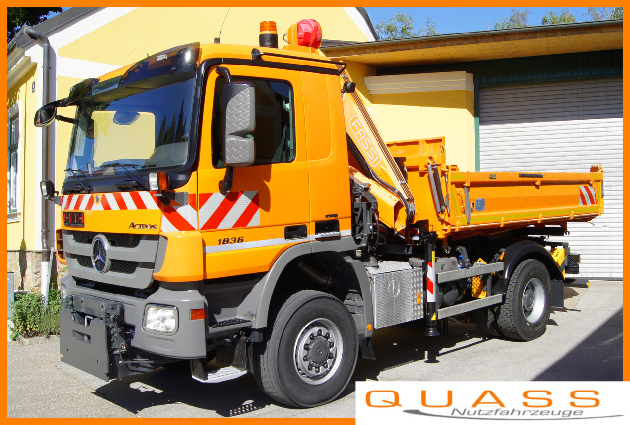 MERCEDES-BENZ ACTROS 1836 /4x4/TÜV/FASSI 110/MEILLER/Winterdienst/Wechselsystem - Снегоуборочная машина: фото 1 MERCEDES-BENZ ACTROS 1836 /4x4/TÜV/FASSI 110/MEILLER/Winterdienst/Wechselsystem - Снегоуборочная машина: фото 1