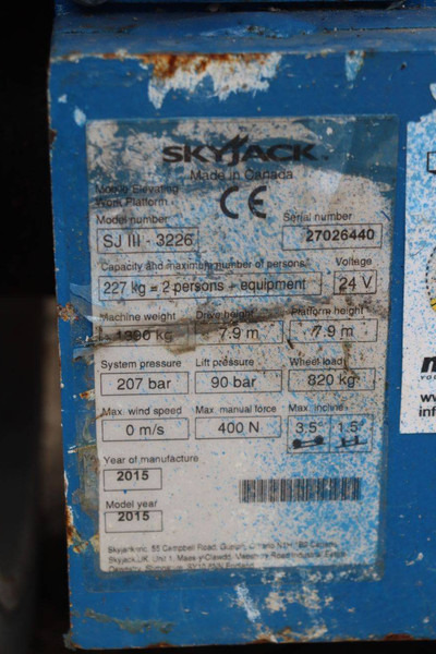Ножничный подъемник Skyjack SJIII 3226: фото 15