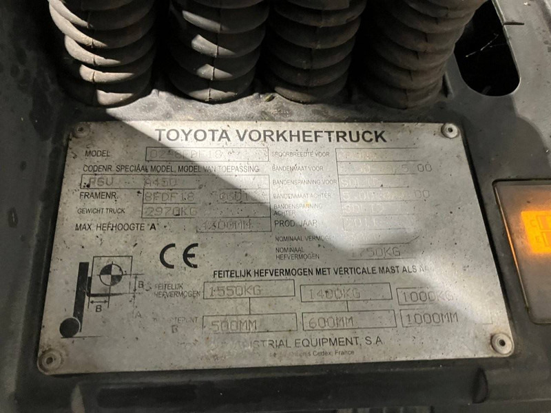 Дизельный погрузчик Toyota 02-8FDF18: фото 12