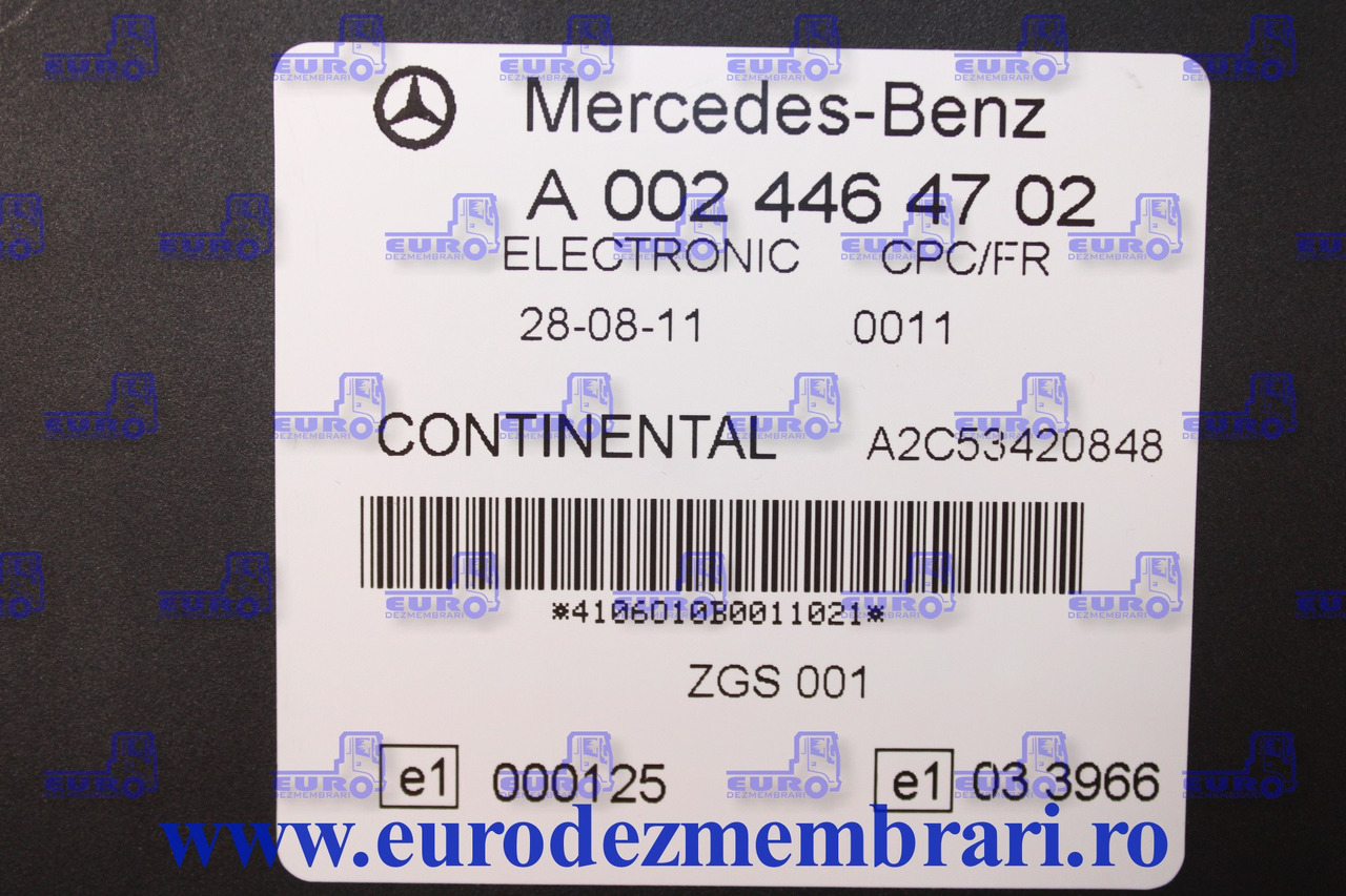 CALCULATOR CPC-FR MERCEDES ACTROS MP3 A0024464702 - Блок управления для Грузовиков: фото 3 CALCULATOR CPC-FR MERCEDES ACTROS MP3 A0024464702 - Блок управления для Грузовиков: фото 3