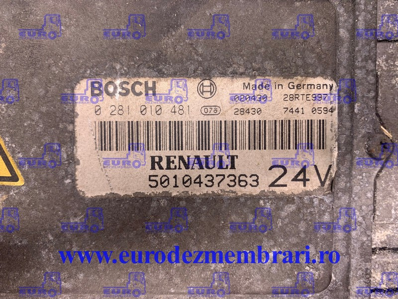 CALCULATOR MOTOR RENAULT 5010437363 - Блок управления для Грузовиков: фото 2 CALCULATOR MOTOR RENAULT 5010437363 - Блок управления для Грузовиков: фото 2