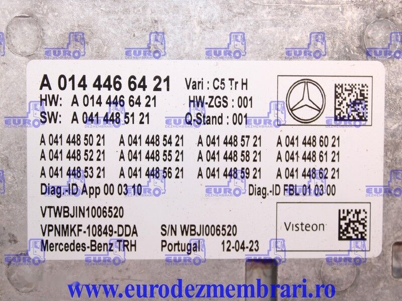 Mercedes-Benz ACTROS MP5 A0144466421 - Блок управления для Грузовиков: фото 2 Mercedes-Benz ACTROS MP5 A0144466421 - Блок управления для Грузовиков: фото 2