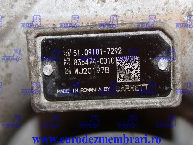 TURBOSUFLANTA MAN D2676 51.09101.7292, 51.09101.7267, 51.09101.7385 - Турбина для Грузовиков: фото 3 TURBOSUFLANTA MAN D2676 51.09101.7292, 51.09101.7267, 51.09101.7385 - Турбина для Грузовиков: фото 3
