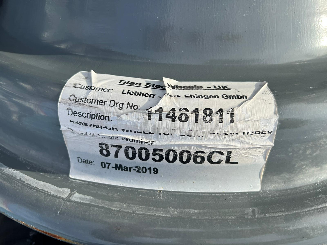 Liebherr Zubehör = Stahlfelgen für LTM Mobilkräne ab Baujahr 2016 - Typ 25-11.00/1,7 - Мобильный кран: фото 5 Liebherr Zubehör = Stahlfelgen für LTM Mobilkräne ab Baujahr 2016 - Typ 25-11.00/1,7 - Мобильный кран: фото 5