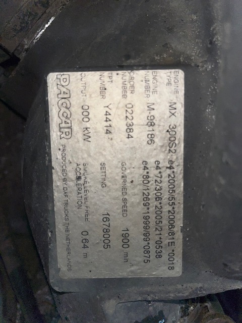 Paccar MX 300 S2 - Двигатель для Грузовиков: фото 1 Paccar MX 300 S2 - Двигатель для Грузовиков: фото 1