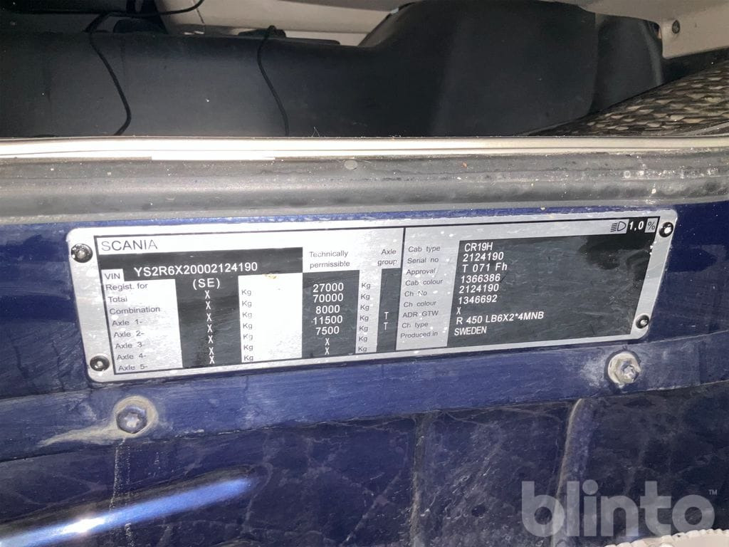 Грузовик с закрытым кузовом SCANIA R450LB6X2*4MNB: фото 26