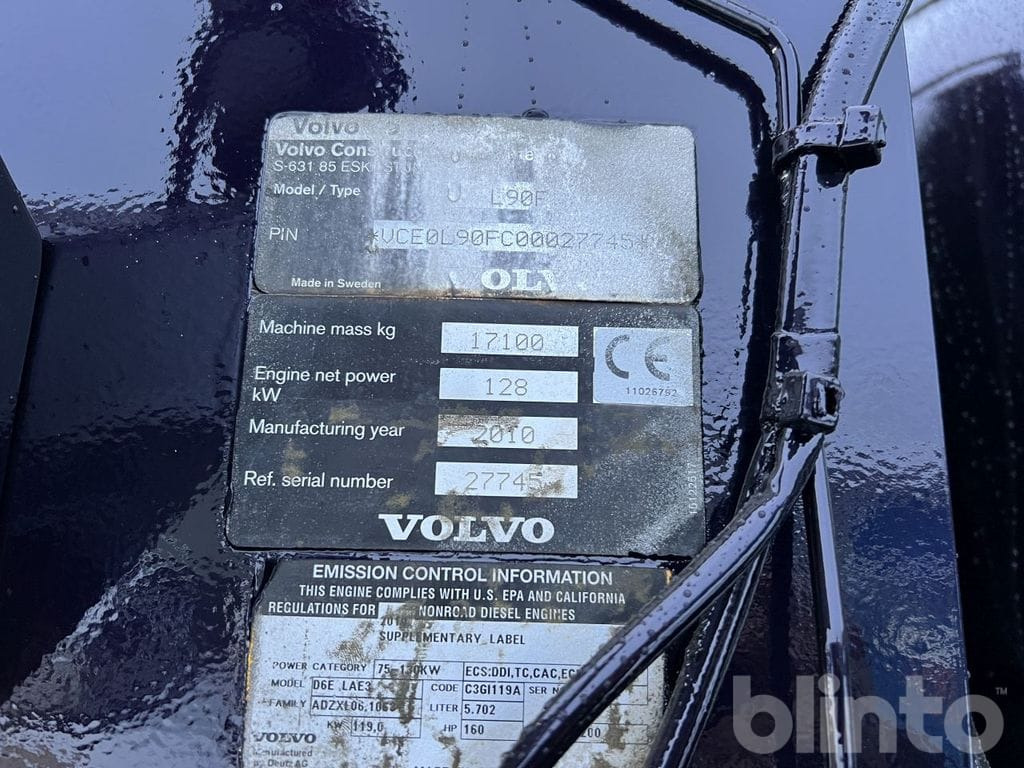 Колёсный погрузчик Volvo L90F: фото 17