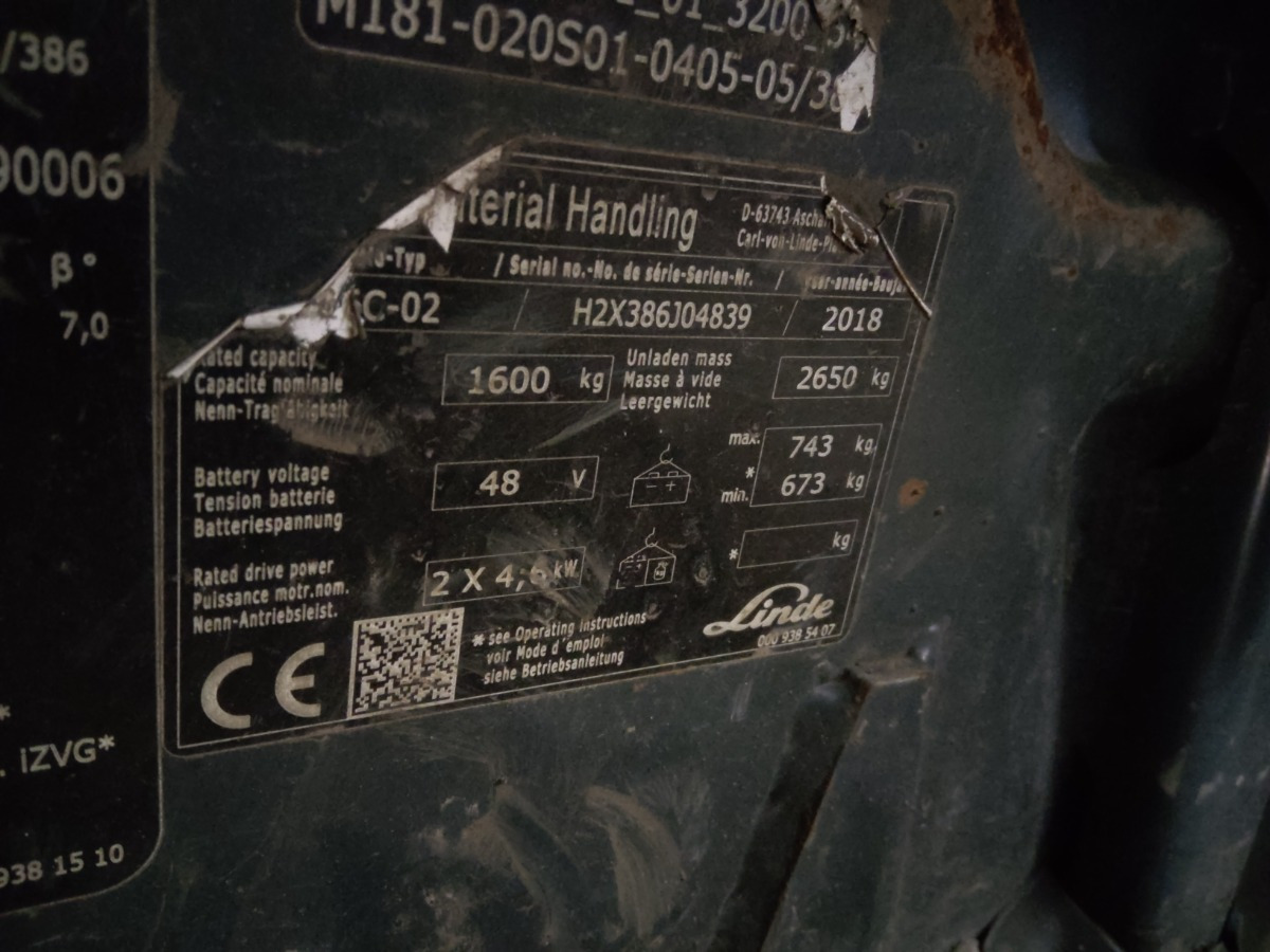 Linde E16C-02 - Электропогрузчик: фото 5 Linde E16C-02 - Электропогрузчик: фото 5