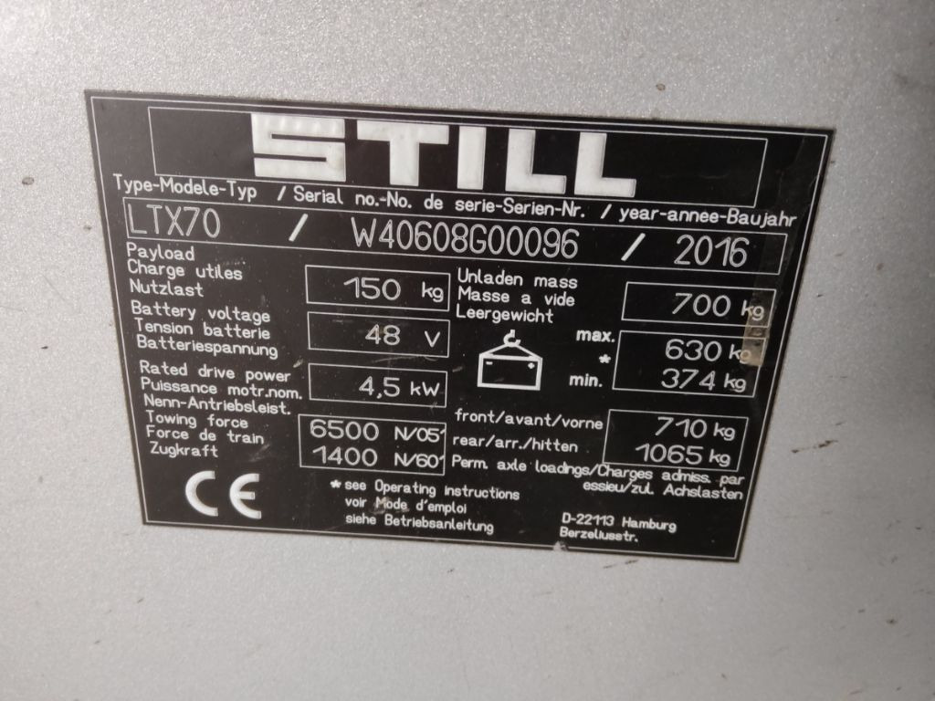 Still LTX70 - Складской тягач: фото 5 Still LTX70 - Складской тягач: фото 5