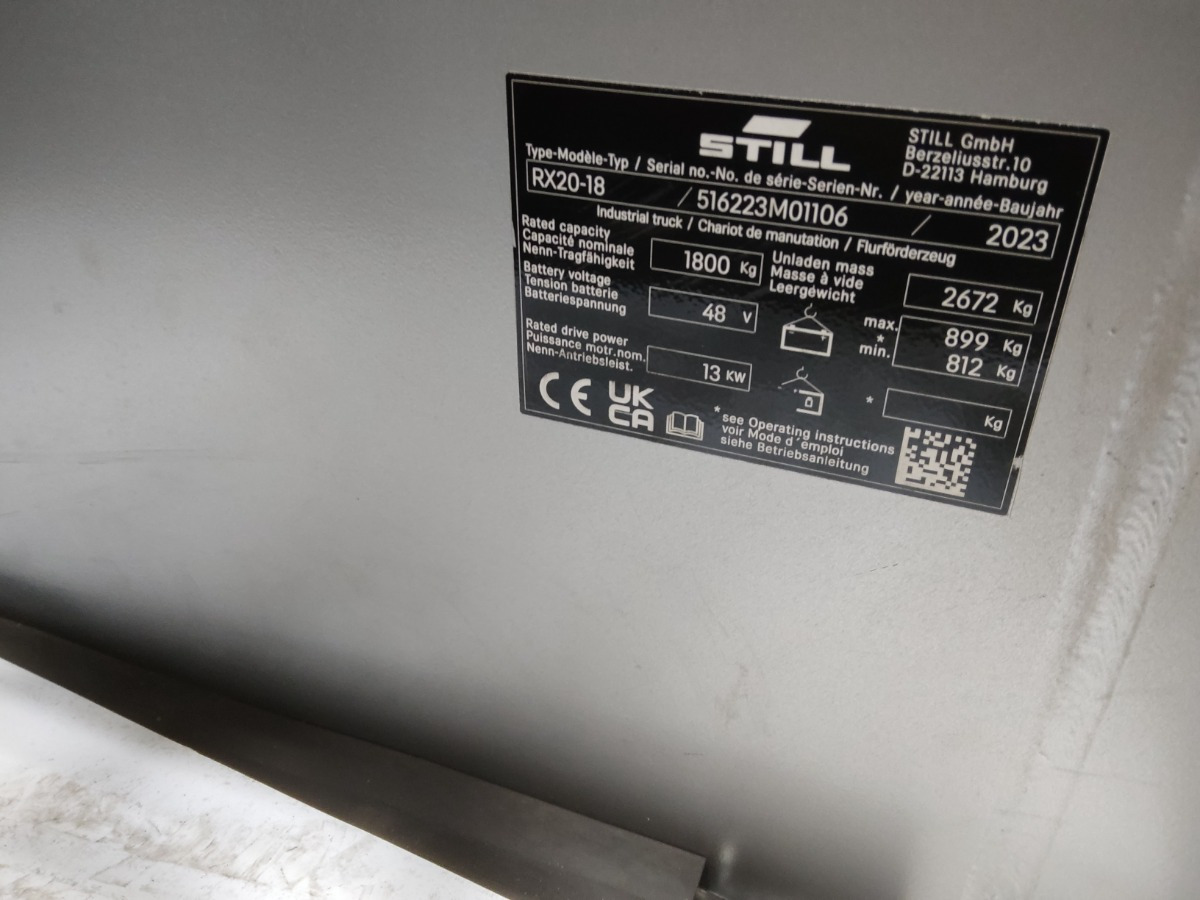 Still RX20-18 - Электропогрузчик: фото 5 Still RX20-18 - Электропогрузчик: фото 5