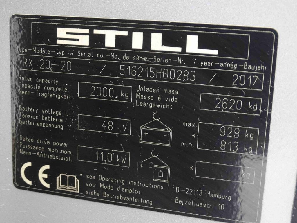 Still RX20-20 - Электропогрузчик: фото 5 Still RX20-20 - Электропогрузчик: фото 5