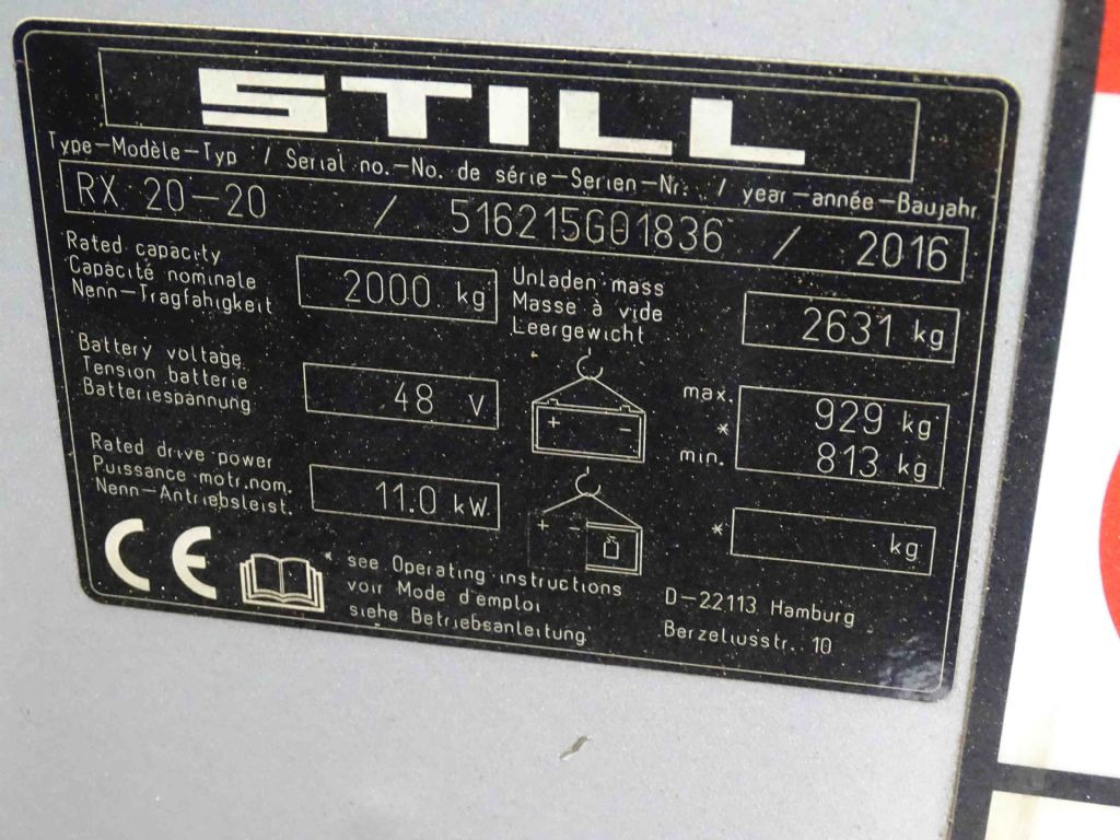 Still RX20-20 - Электропогрузчик: фото 5 Still RX20-20 - Электропогрузчик: фото 5