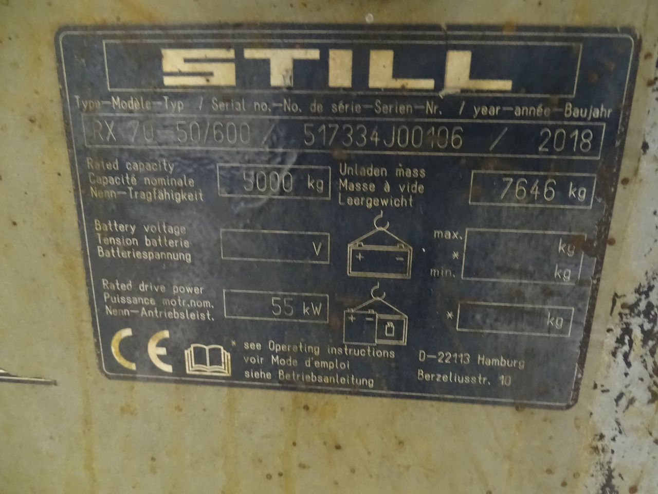 Still RX70-50/600 - Дизельный погрузчик: фото 5 Still RX70-50/600 - Дизельный погрузчик: фото 5