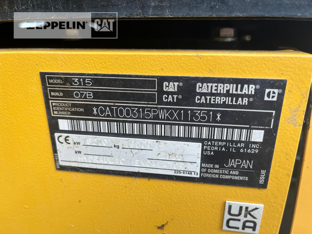 Гусеничный экскаватор Cat 315-07B: фото 14