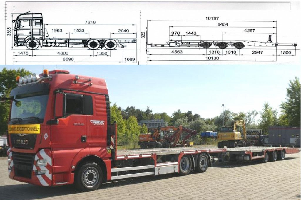 MAN TG-X 24.500 6x2-4 LL-U Pritsche Maschinentranspo - Грузовик бортовой/ Платформа: фото 1 MAN TG-X 24.500 6x2-4 LL-U Pritsche Maschinentranspo - Грузовик бортовой/ Платформа: фото 1
